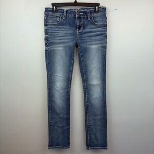 Buckle Black Fit 146 Straight Jeans Womens 26x32 Blue Medium Wash Stretch